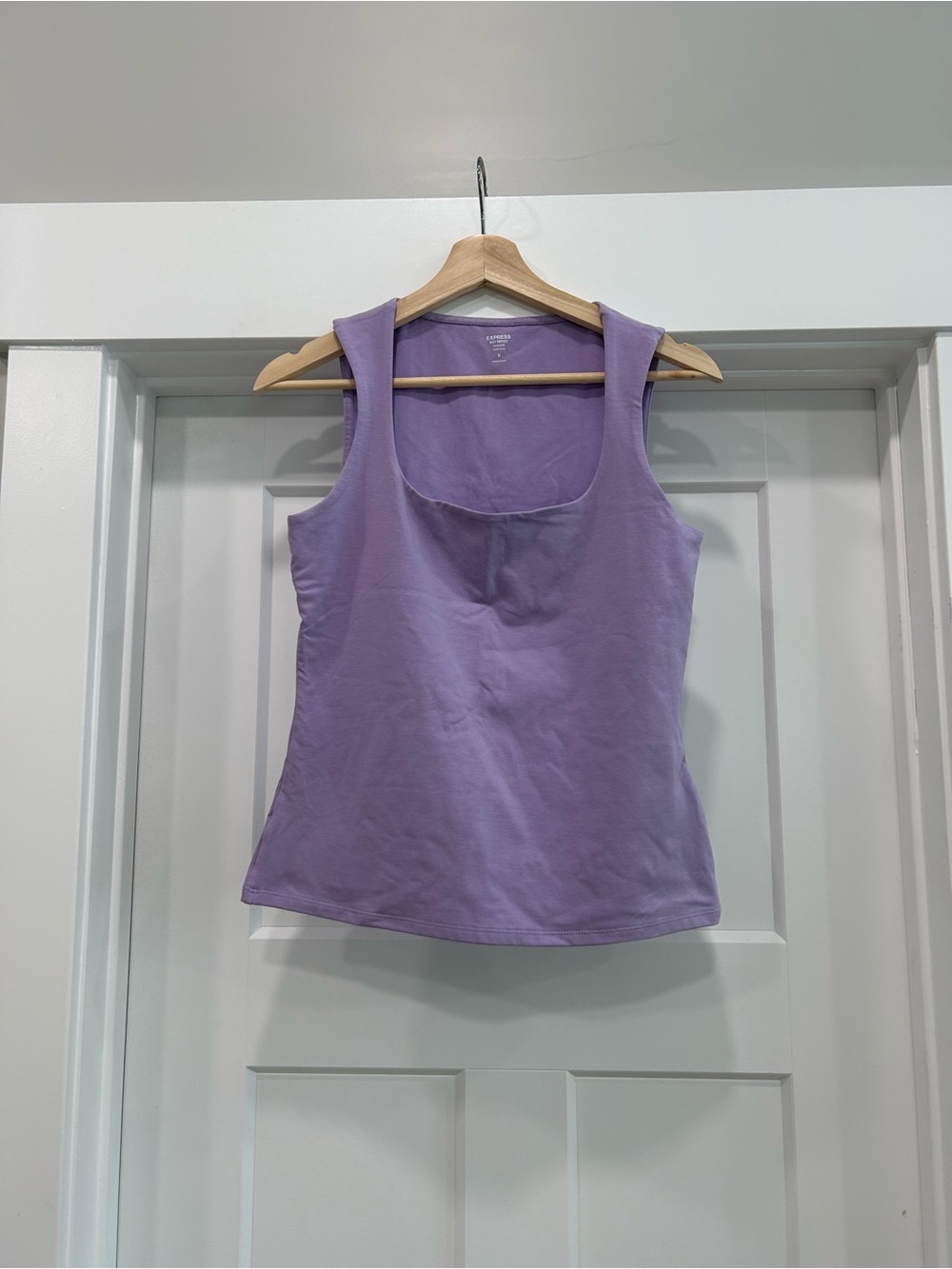 Express lilac square neck tank